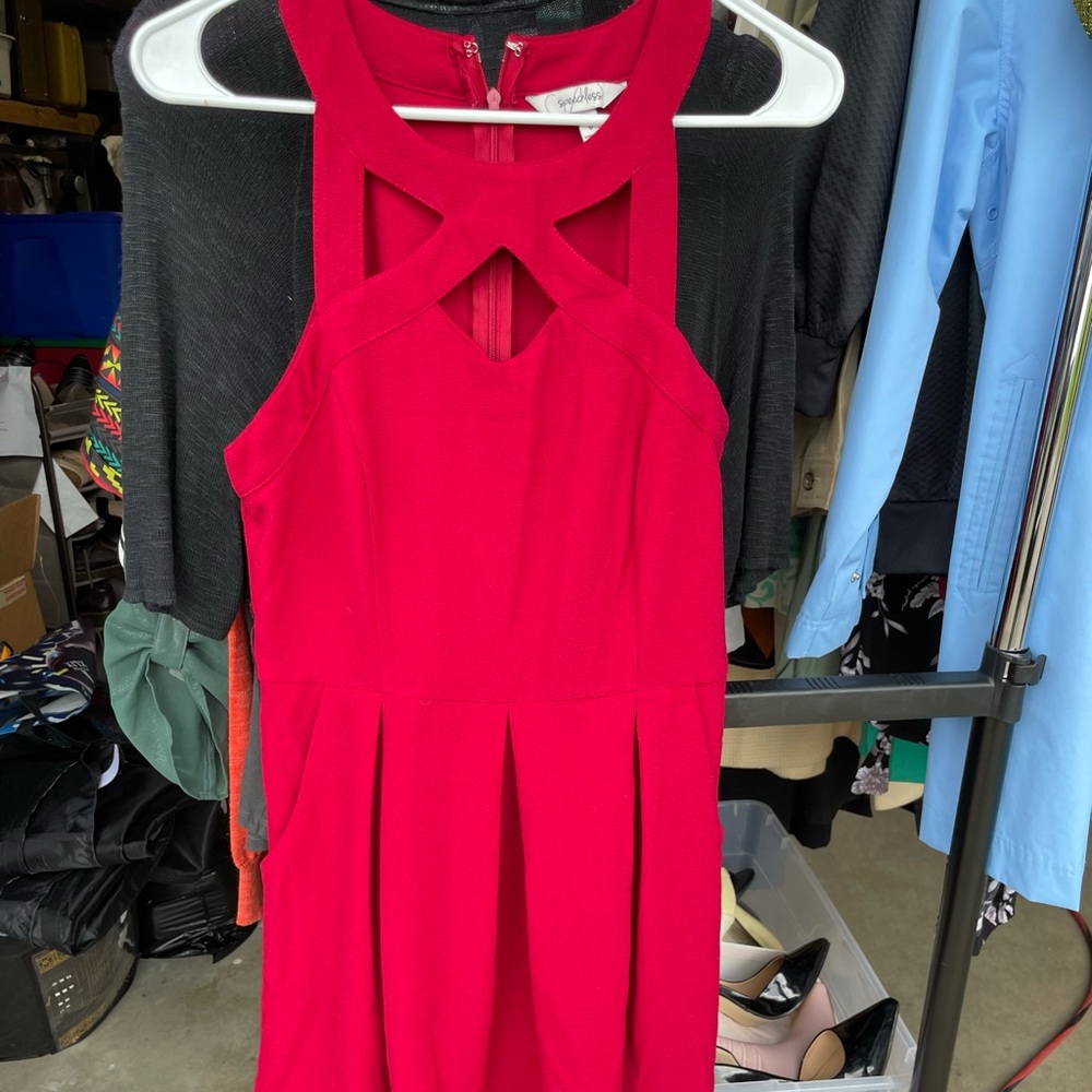 Red Speechless dress